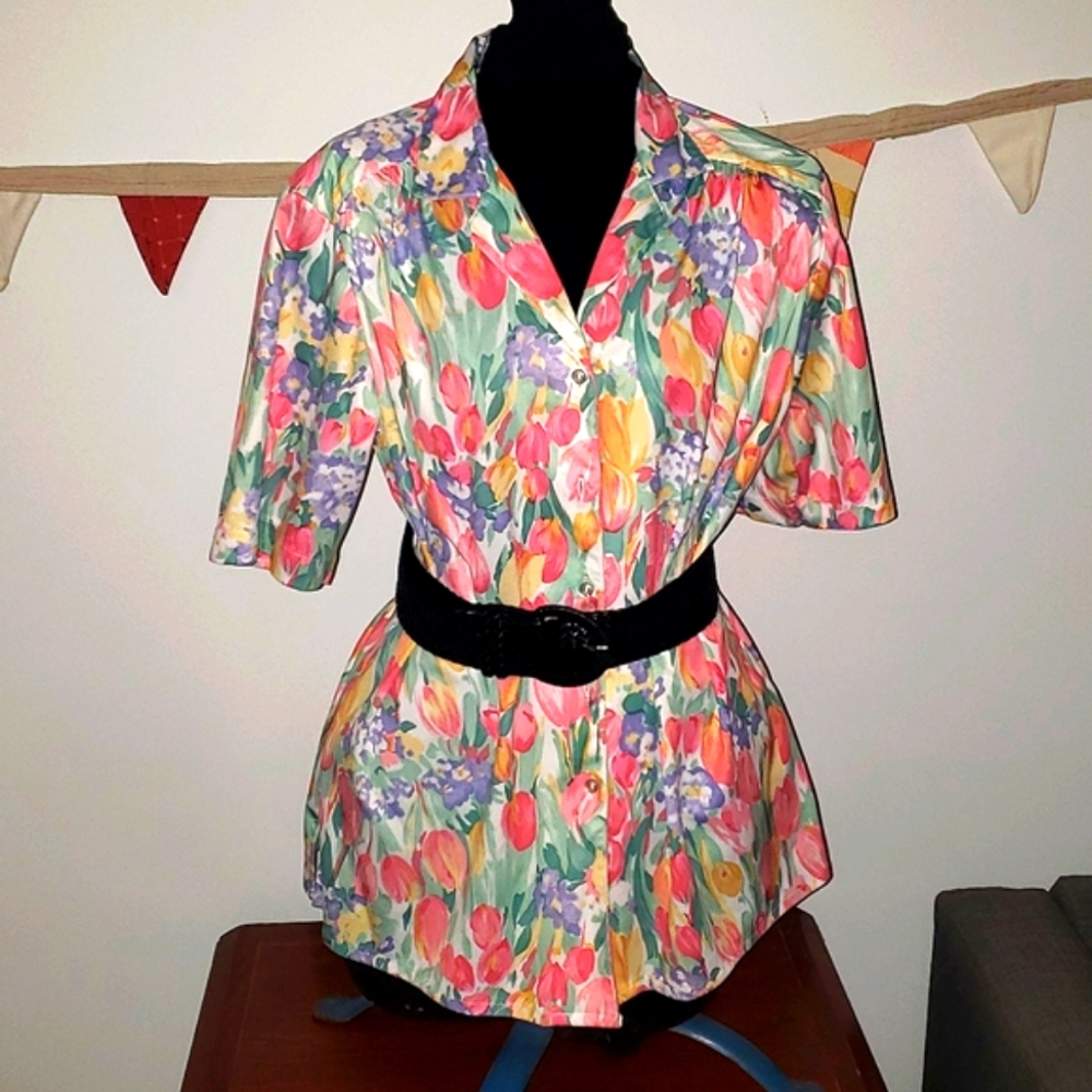 Vintage floral blouse